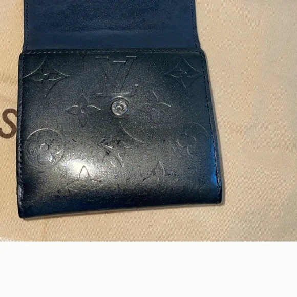 Louis Vuitton Monogram Mat Portefeiulle Elise Trifold Wallet EUC - Picture 3 of 9